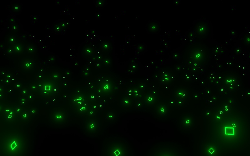 【無料】ワイヤーフレームパーティクル