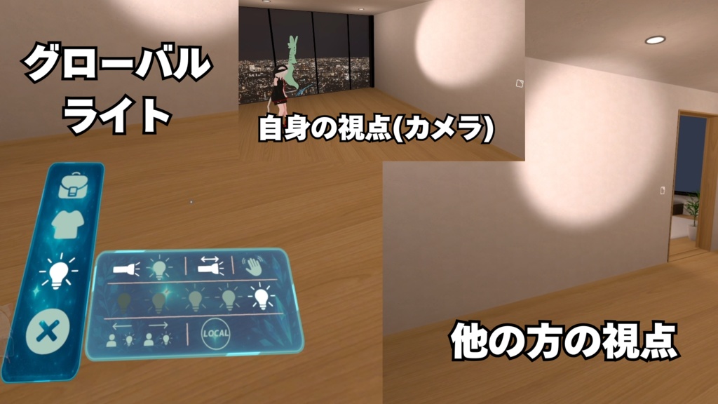 VRChatアバターギミック「アバターUI」
