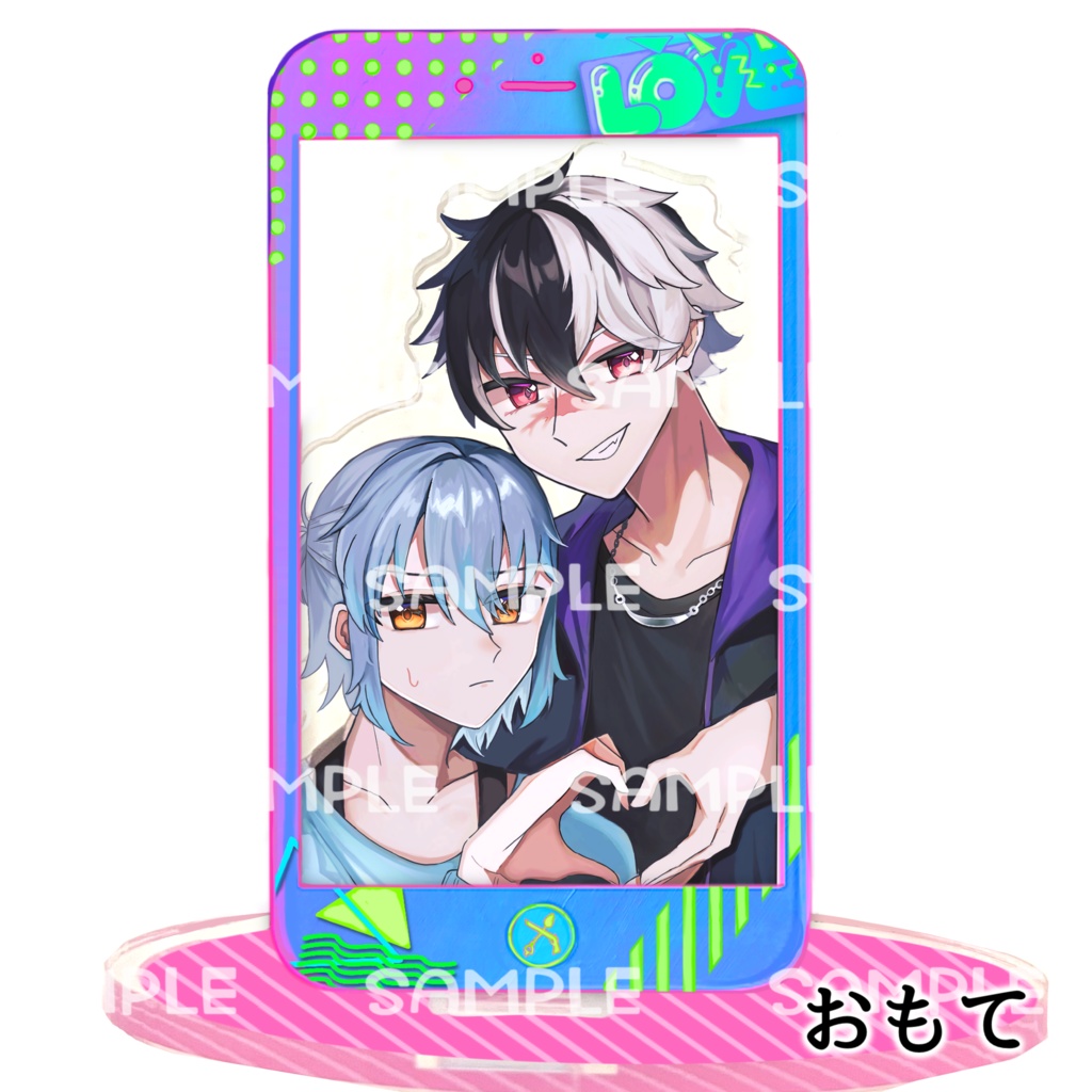 ブラネロ自撮り風アクリルパノラマ