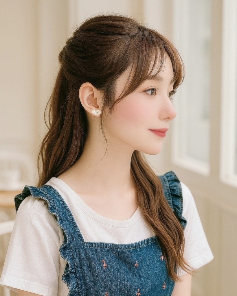 ころんとぷっくりラテわんこピアス/イヤリング〖レジン〗