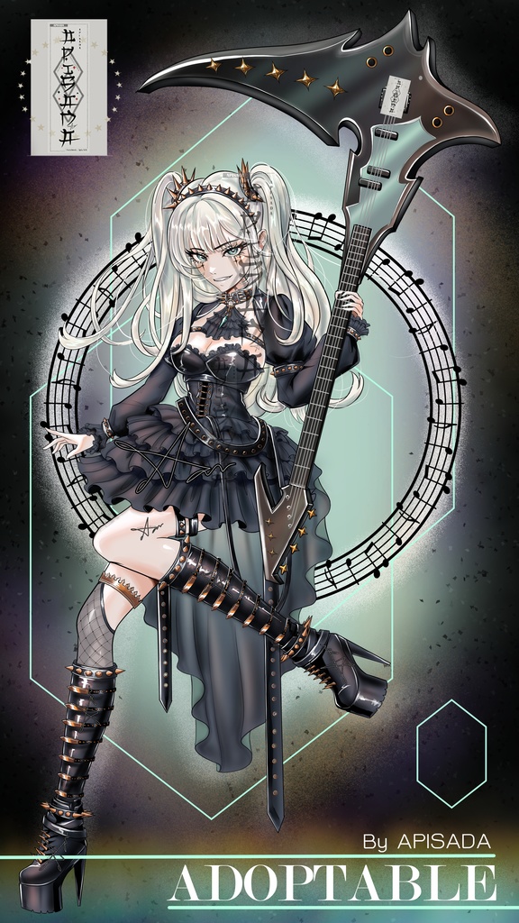 Rock Star-Gothic : Adopt Limited Edition , Adoptable -Commercial Use