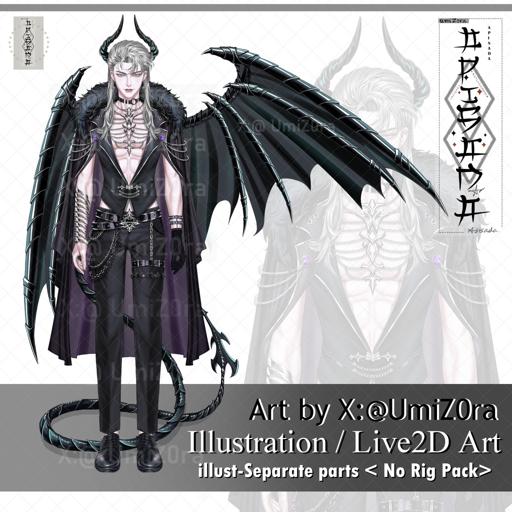 Live2D-Art/ Illustration, High Resolution-Separate Parts, PSD File <No Rig Pack>