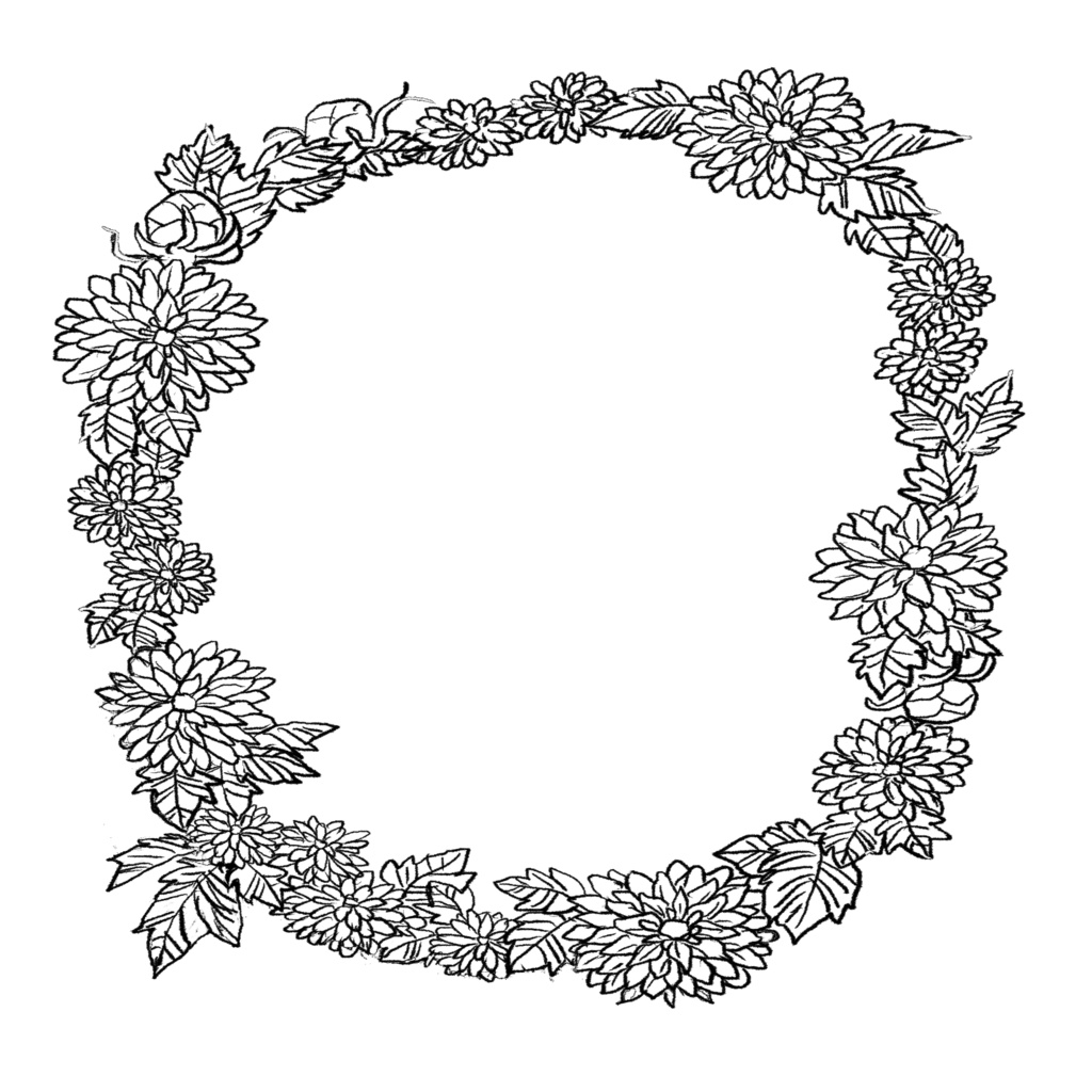 フリー素材 / 植物フレーム / 全9枚