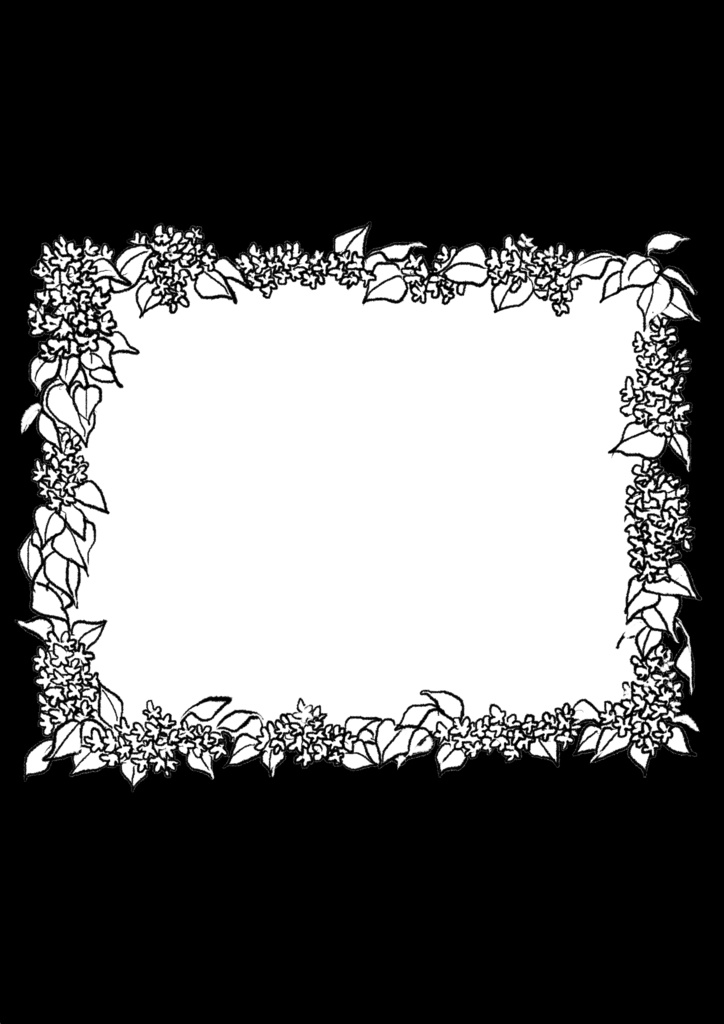 フリー素材 / 植物フレーム / 全9枚