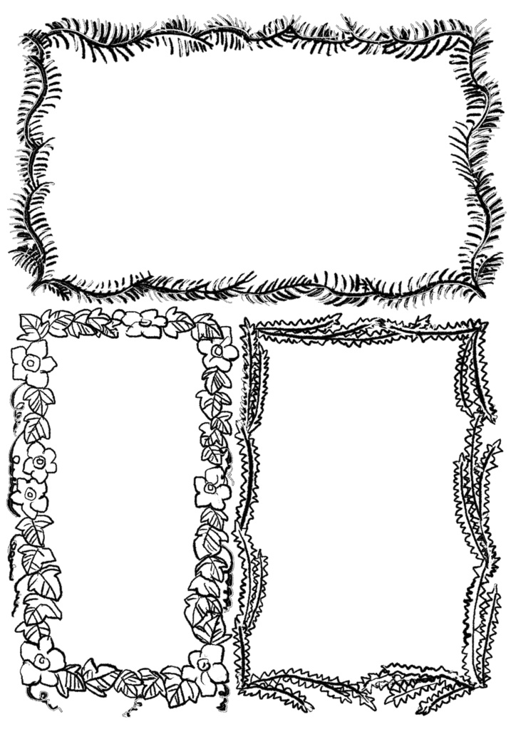 植物フレーム素材集 Vol.1