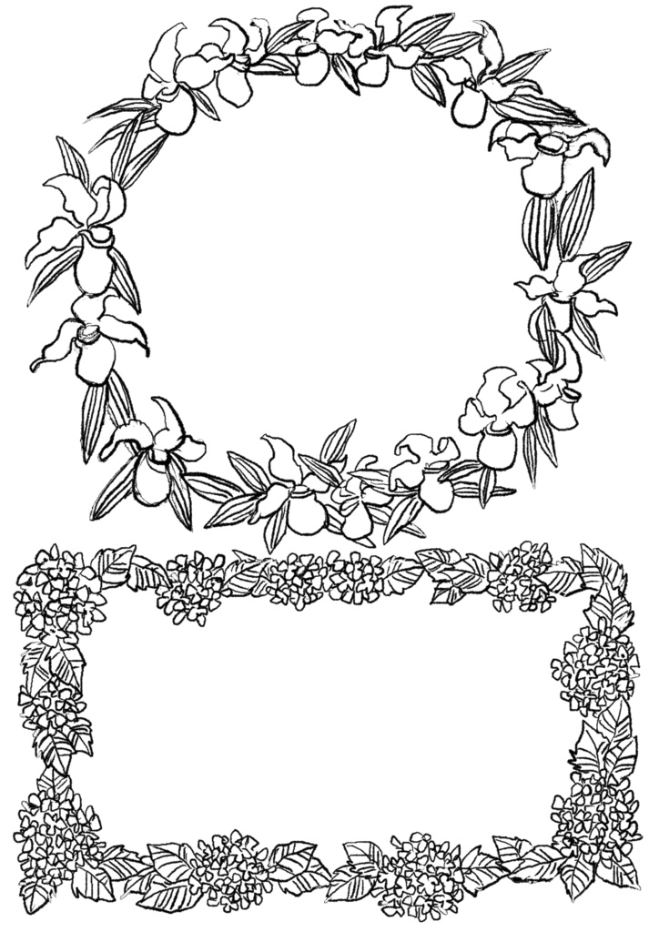 植物フレーム素材集 Vol.1