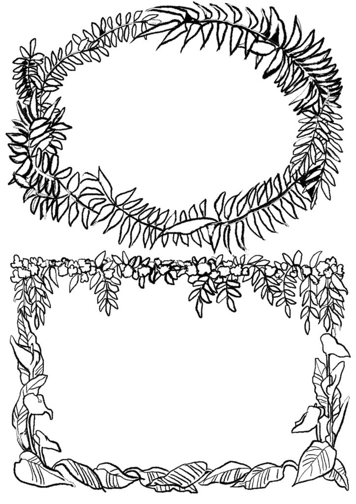 植物フレーム素材集 Vol.1