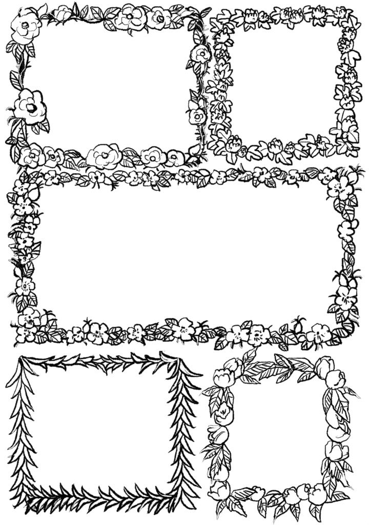 植物フレーム素材集 Vol.1