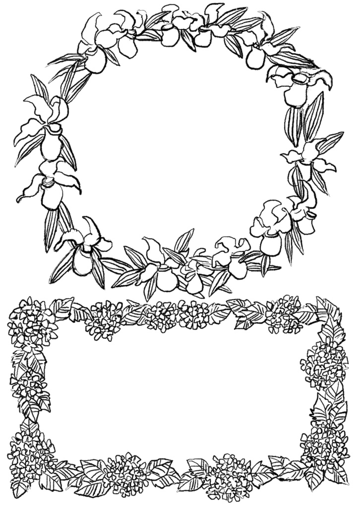 植物フレーム素材集 Vol.1