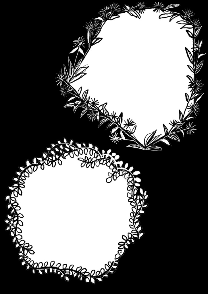 植物フレーム素材集 Vol.1