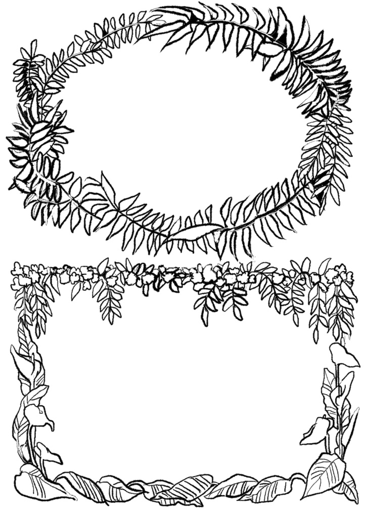 植物フレーム素材集 Vol.1