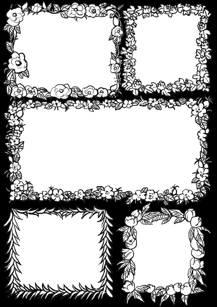 植物フレーム素材集 Vol.1