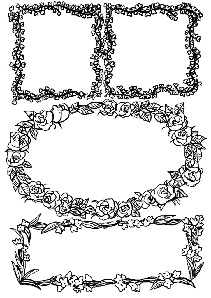 植物フレーム素材集 Vol.1