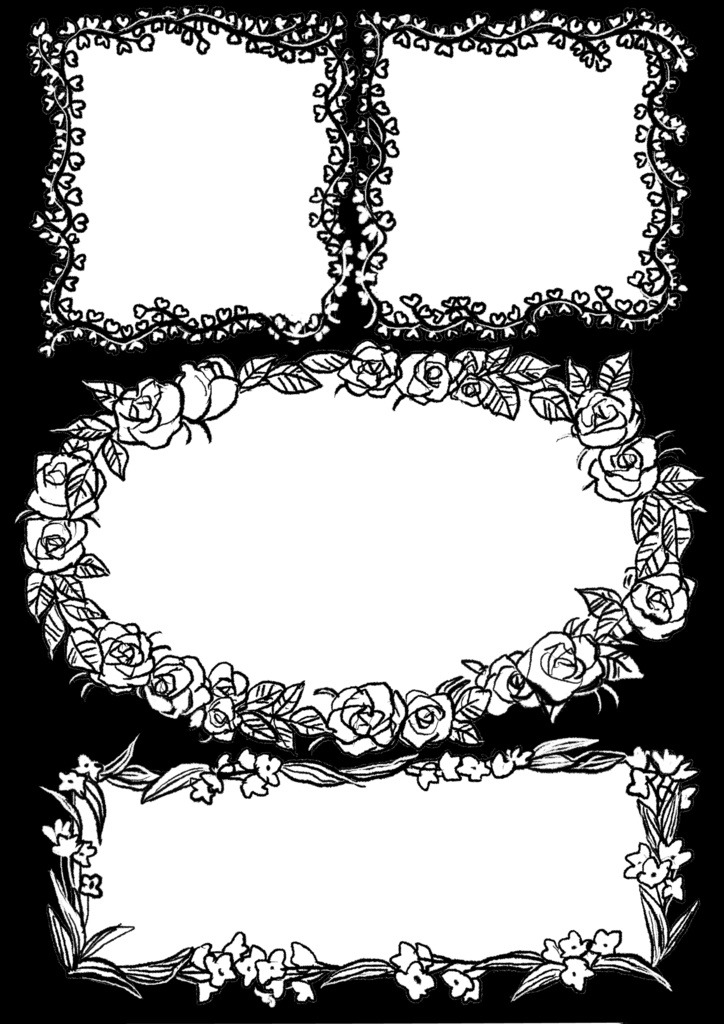 植物フレーム素材集 Vol.1