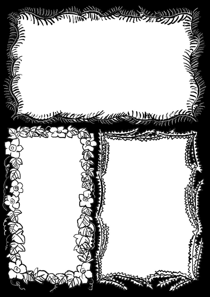 植物フレーム素材集 Vol.1