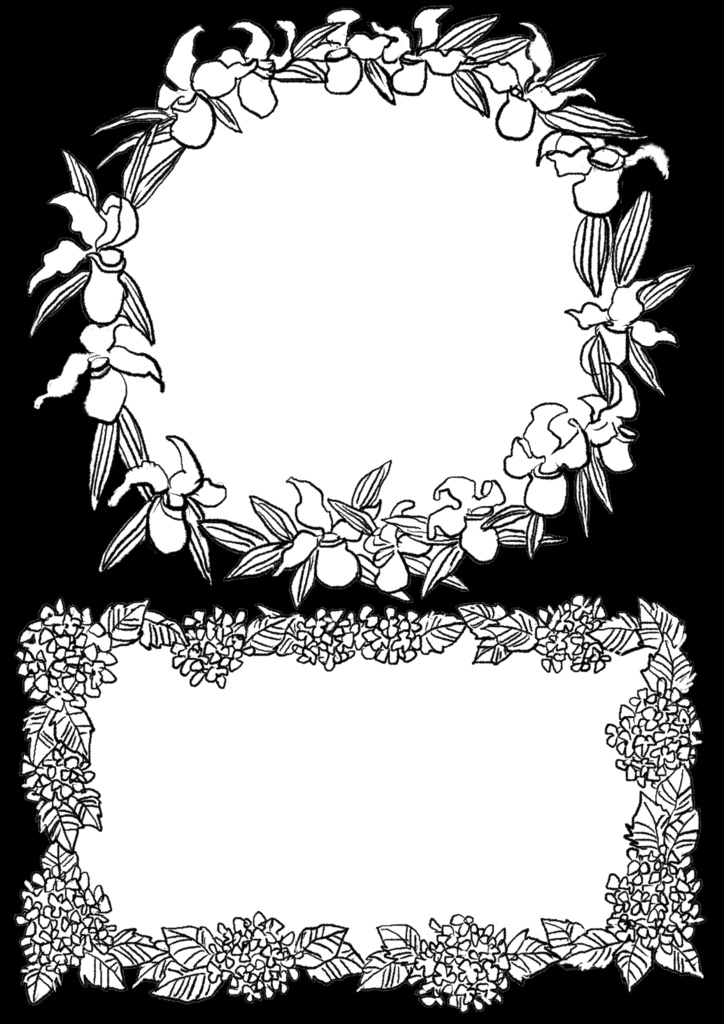 植物フレーム素材集 Vol.1