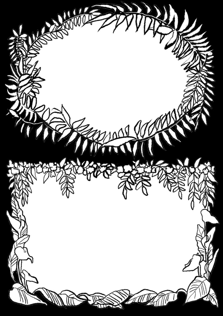 植物フレーム素材集 Vol.1