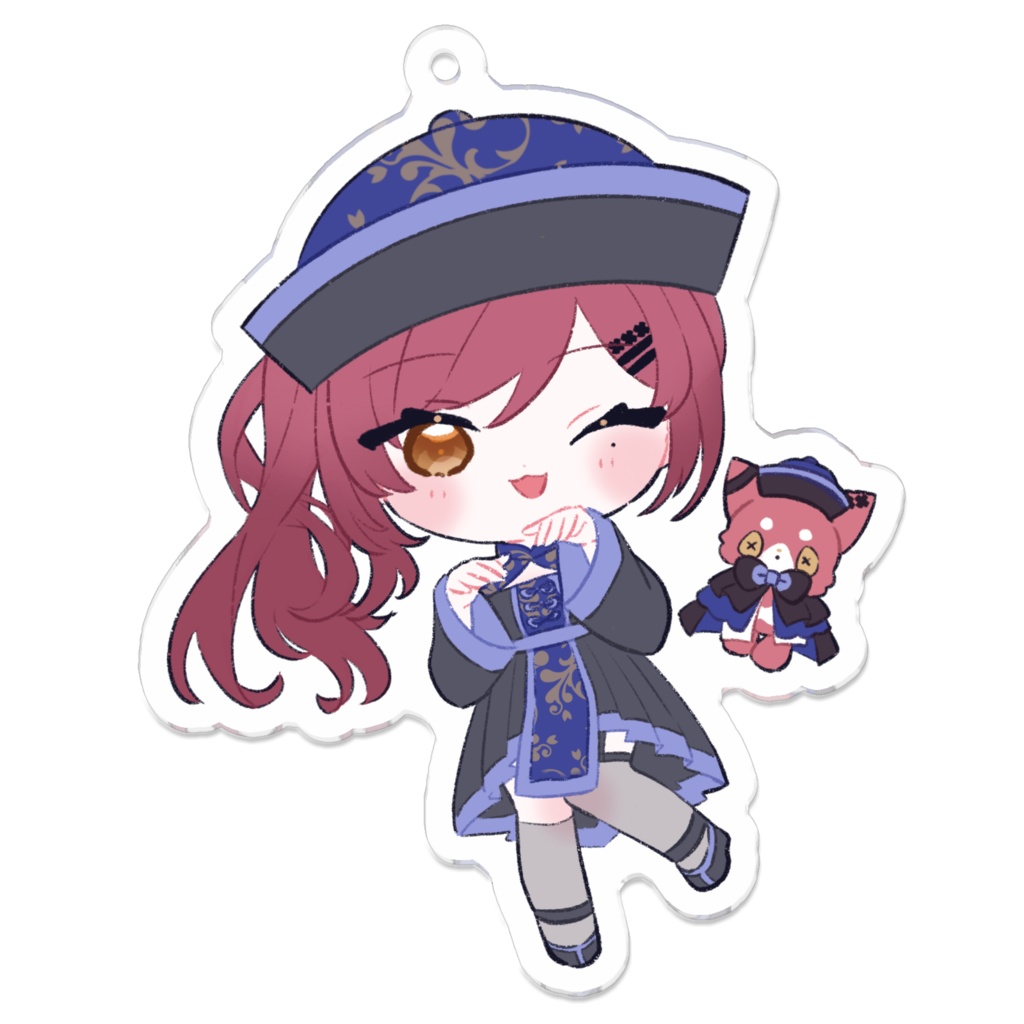 【ハロウィン】キョンシーアクリルキーホルダー