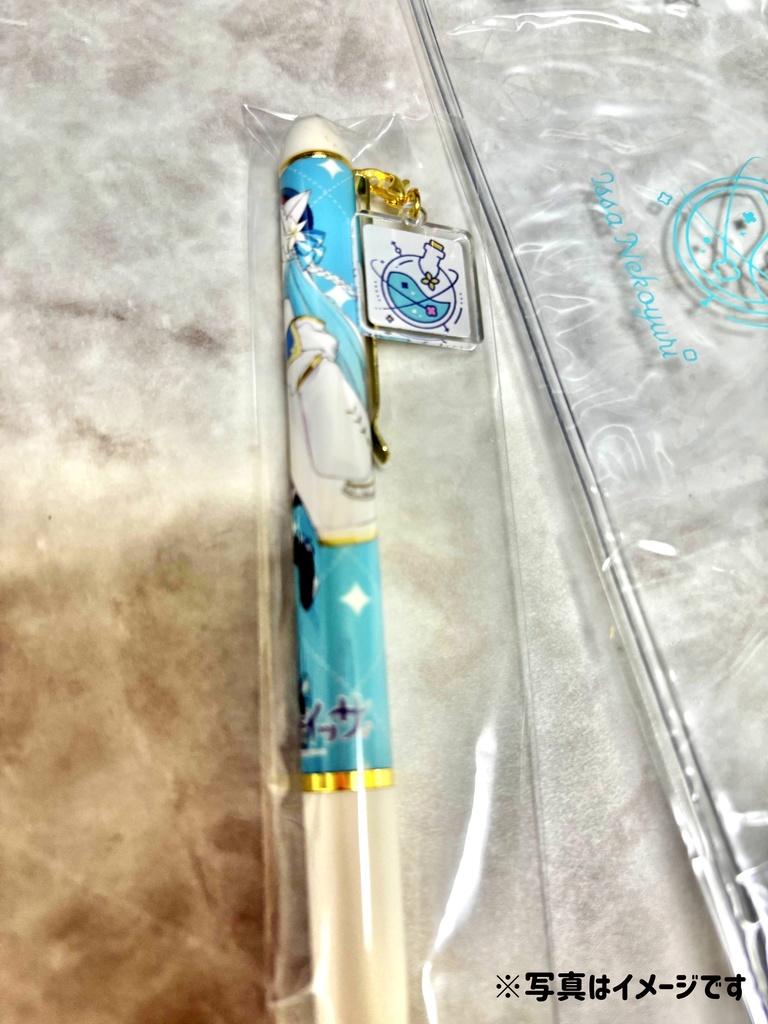 【猫百合イッサ】フラットケース&ボールペンセット