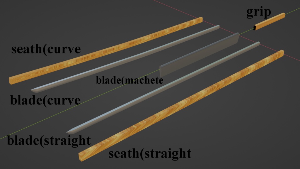 練習用モデル【簡易武器セット】