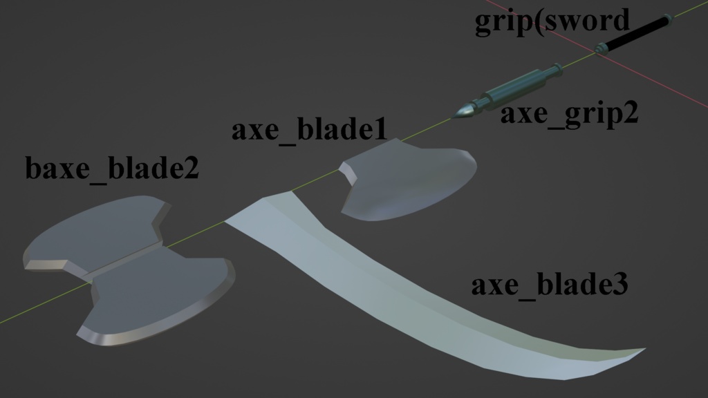 練習用モデル【簡易武器セット】
