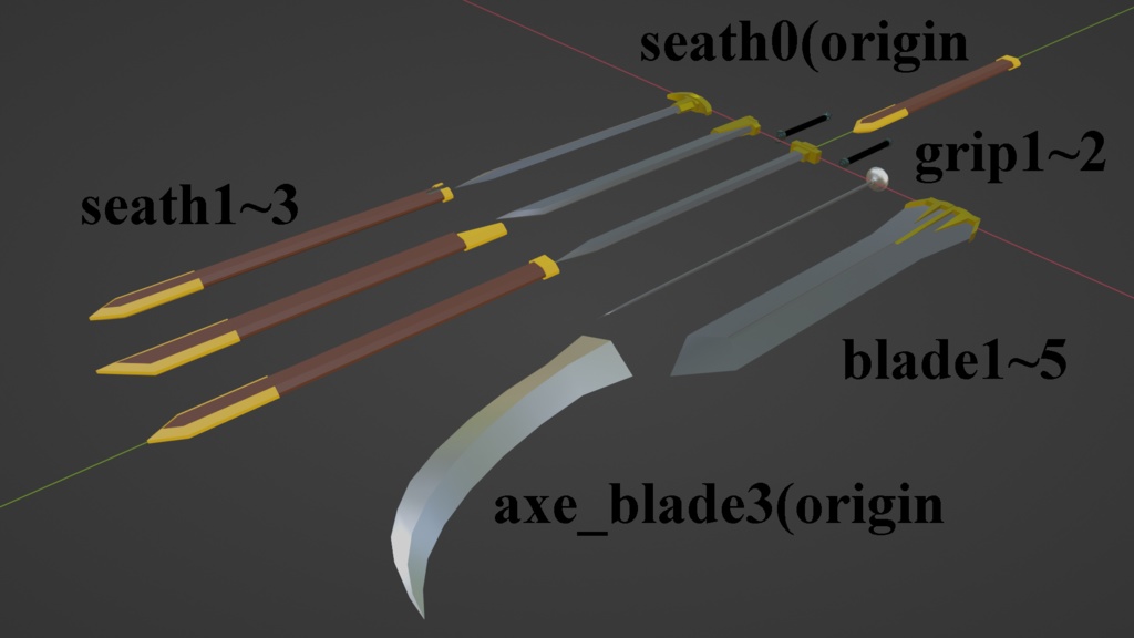 練習用モデル【簡易武器セット】