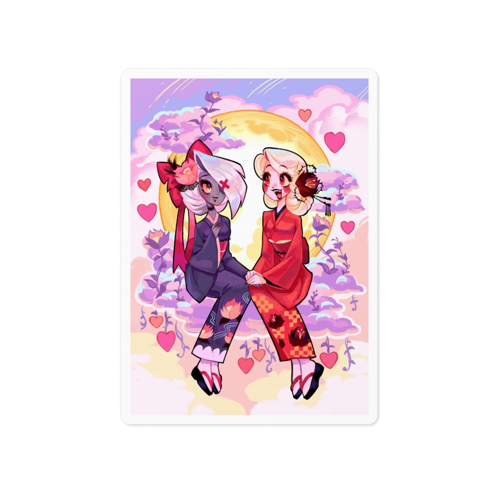 [チャバギ]　着物　ステッカー　背景あり