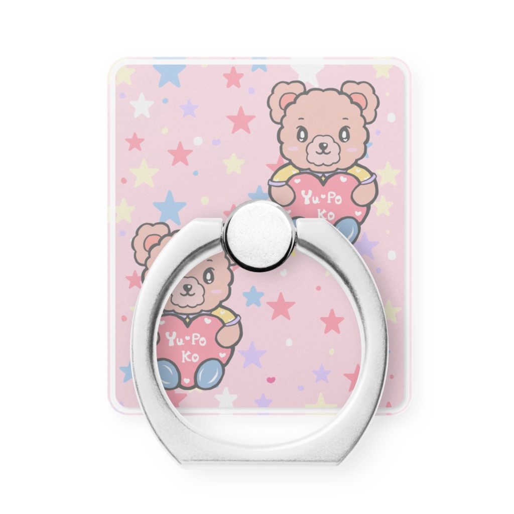 くまのクピちゃんのスマホリング