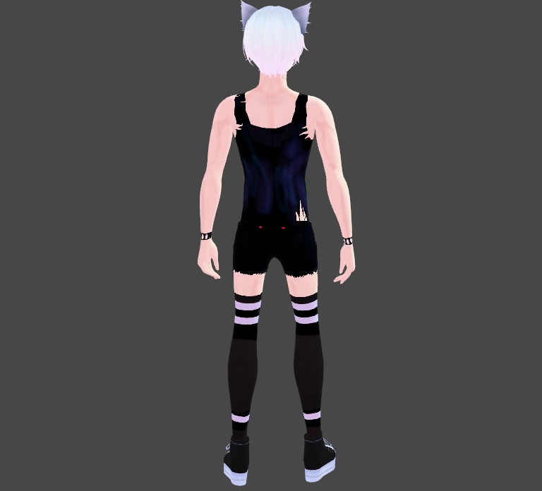 Torn Punk Anarchy Top Vroid