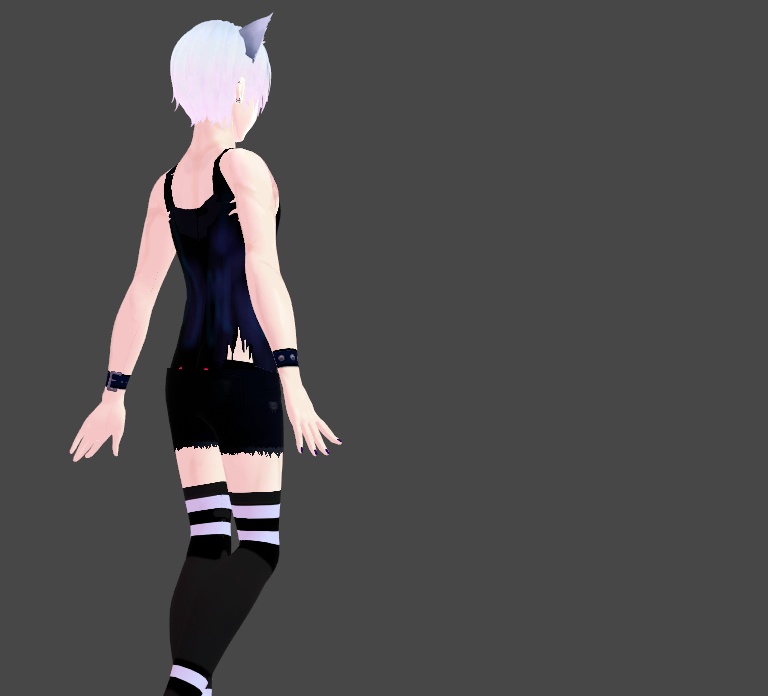 Torn Punk Anarchy Top Vroid