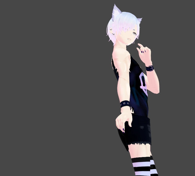 Torn Punk Anarchy Top Vroid