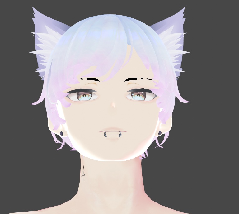 Shaved Eyebrow Slit x8 Styles Black & White Vroid