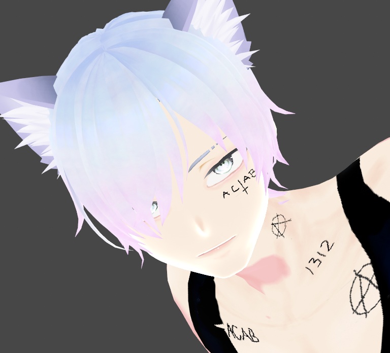 Delinquent Face Tattoos x2 Punk Vroid