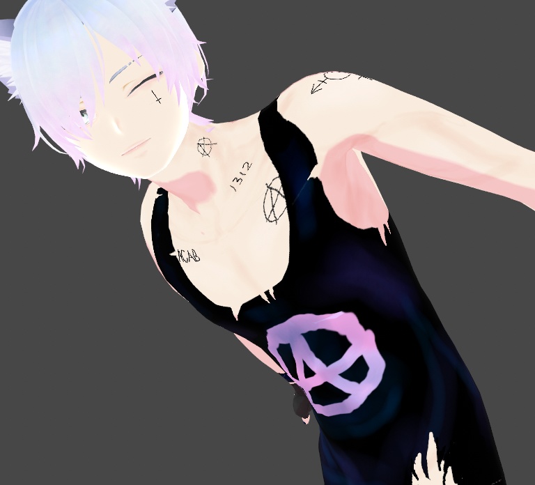 Delinquent Face Tattoos x2 Punk Vroid