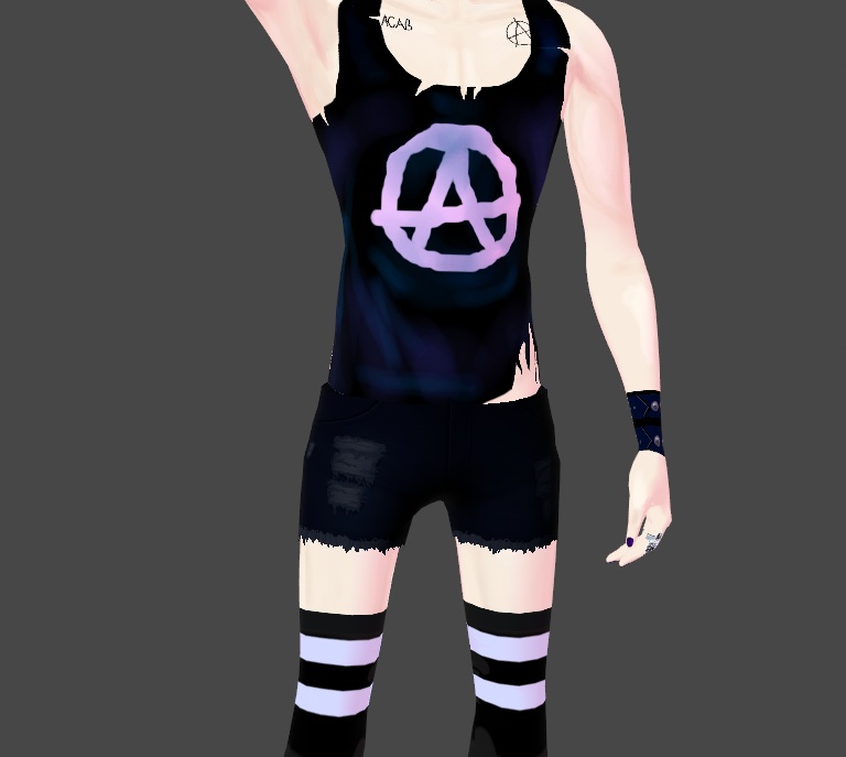 Metal Punk Goth Wrist & Arm Bracers 2x2 Style Sets Vroid