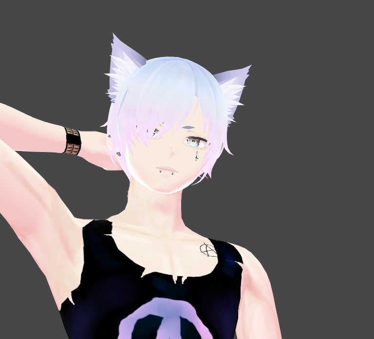 Metal Punk Goth Wrist & Arm Bracers 2x2 Style Sets Vroid