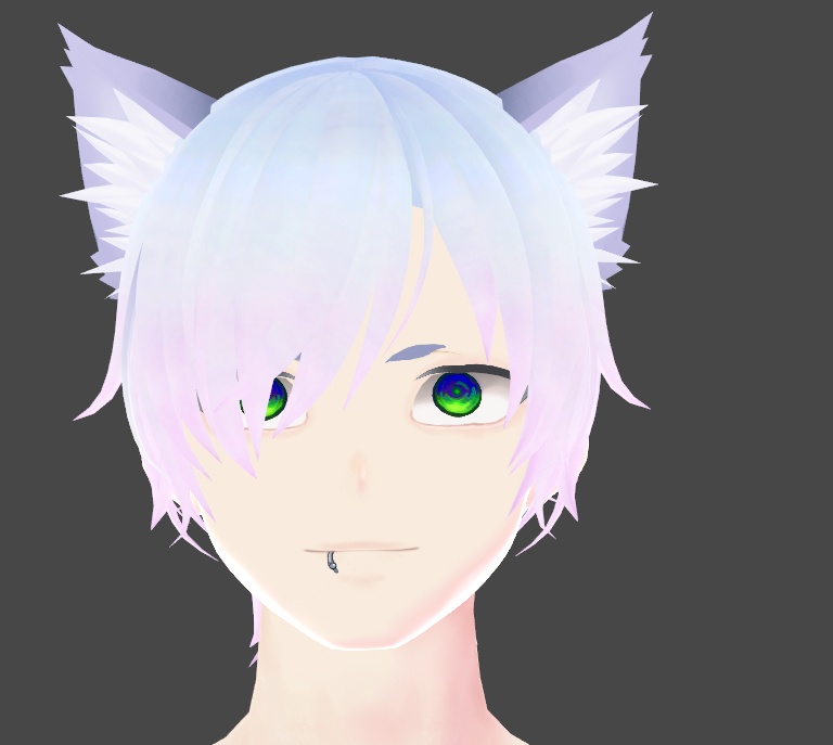 Purple Green Toxic Iris Eyes Vroid