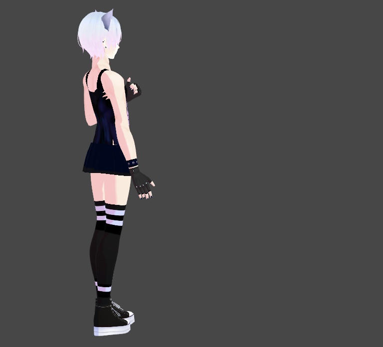 Satanic Goth Programmer Gamer Socks Vroid