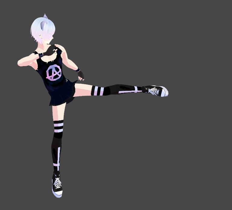 Satanic Goth Programmer Gamer Socks Vroid