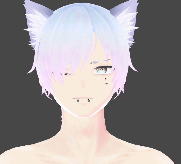 Lip Piercings Bundle Vroid x9 Styles + Snake Bites