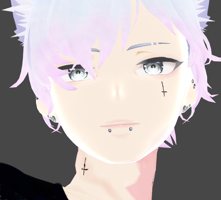 Lip Piercings Bundle Vroid x9 Styles + Snake Bites