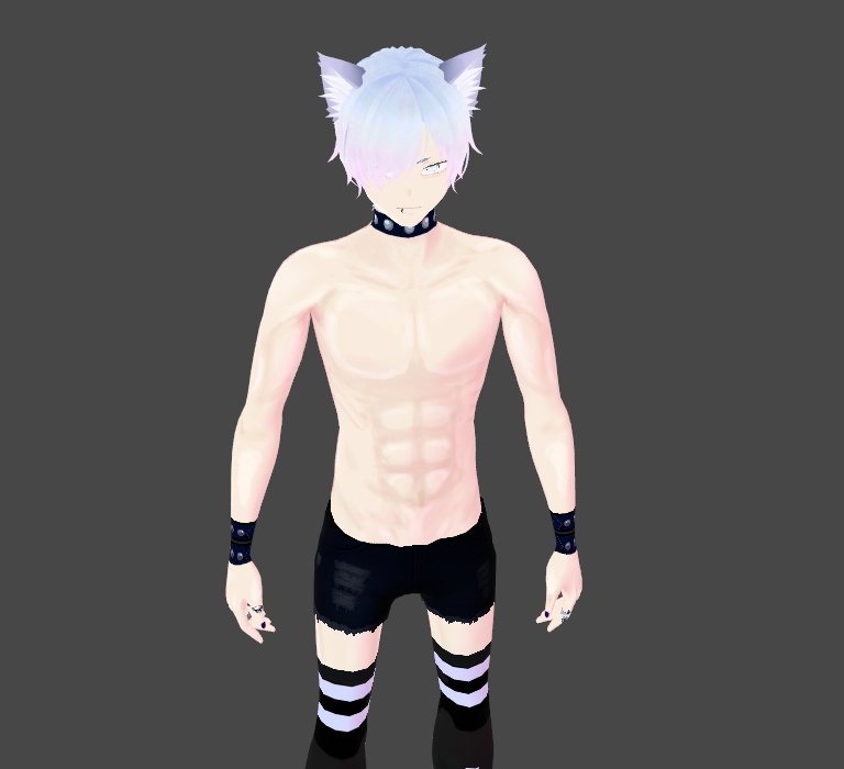 Vroid Studded Punk Goth Collar and Choker (x2 Types)