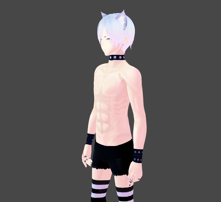 Vroid Studded Punk Goth Collar and Choker (x2 Types)