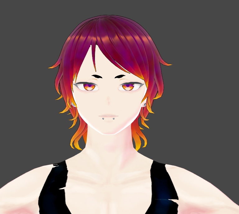 Flame Hair Texture for Vroid