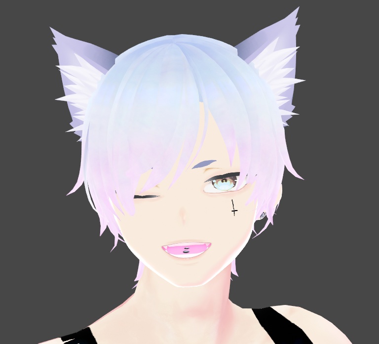 Tongue Piercing x2 Vroid