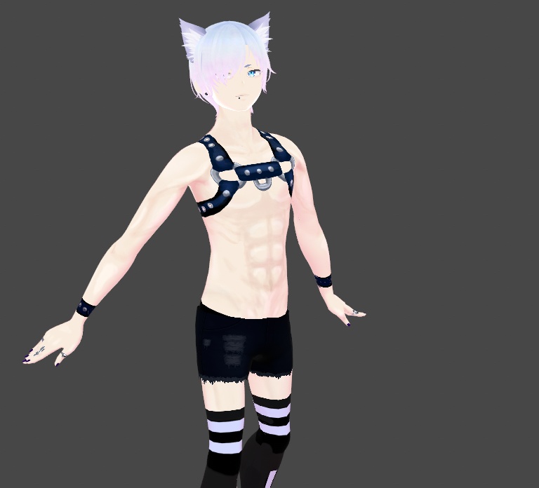 PRIDE SPECIAL Leather Harness Texture for Vroid