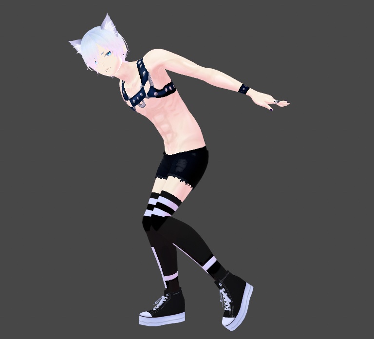 PRIDE SPECIAL Leather Harness Texture for Vroid
