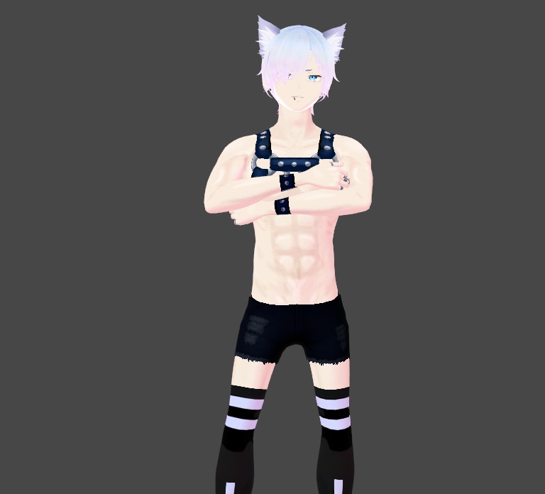 PRIDE SPECIAL Leather Harness Texture for Vroid