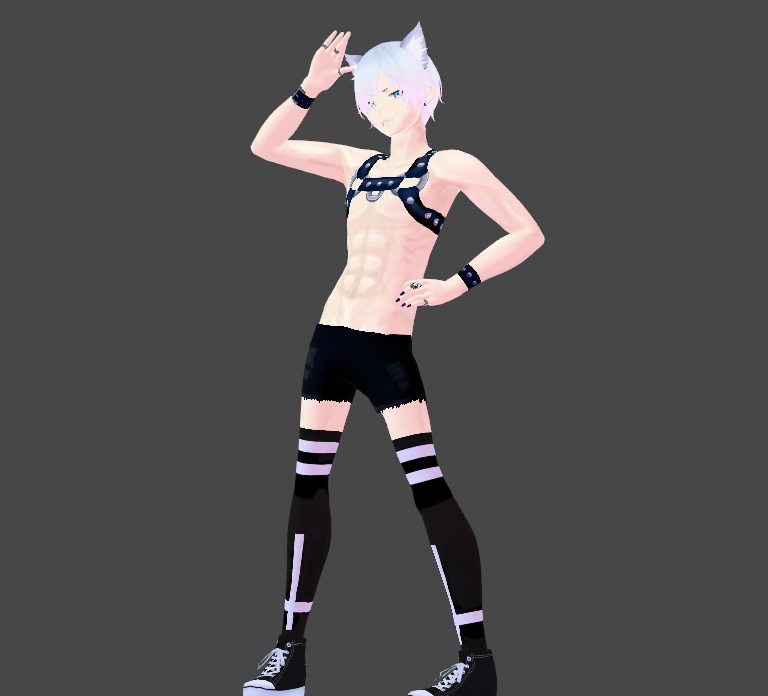 PRIDE SPECIAL Leather Harness Texture for Vroid