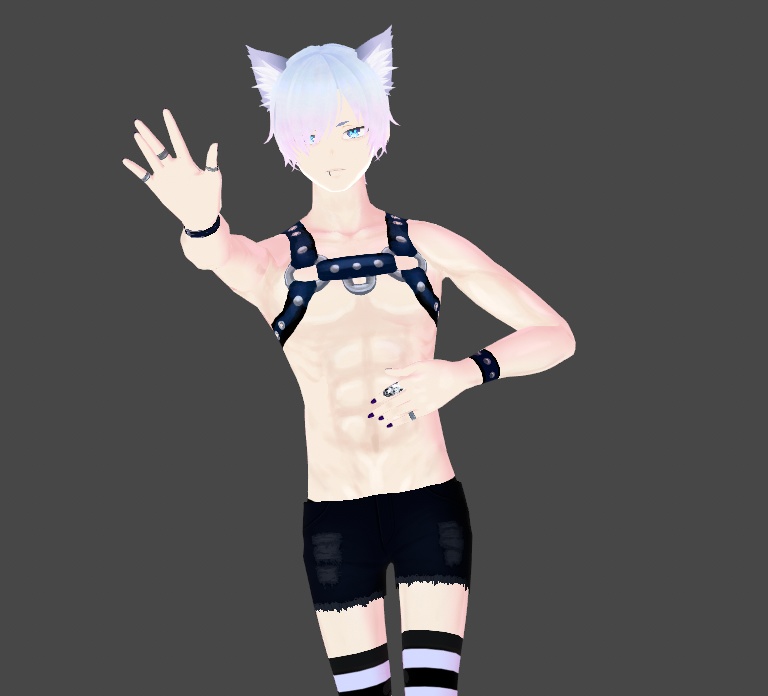 PRIDE SPECIAL Leather Harness Texture for Vroid